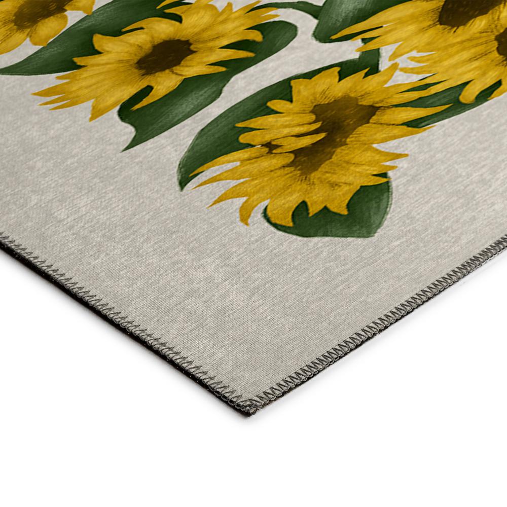 Indoor/Outdoor Kendall KE17 Beige Washable 2'6" x 3'10" Rug. Picture 2