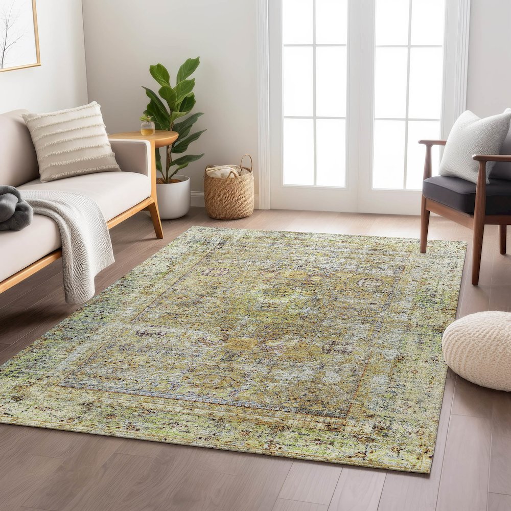 Indoor/Outdoor Karaj Aloe 8' x 10' Rug. Picture 5