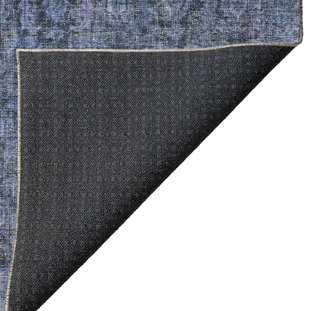 Indoor/Outdoor Karaj Blue 3' x 5' Rug. Picture 4