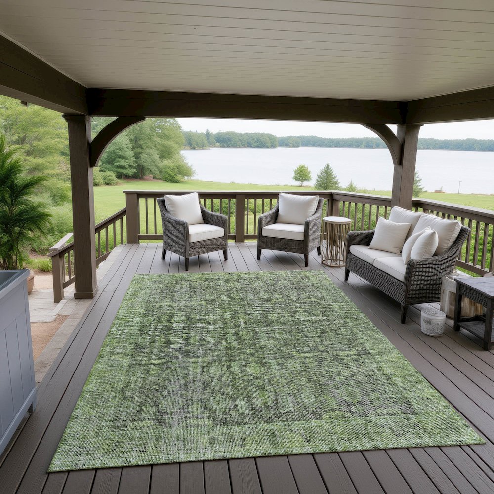 Indoor/Outdoor Karaj Cactus 8' x 10' Rug. Picture 6
