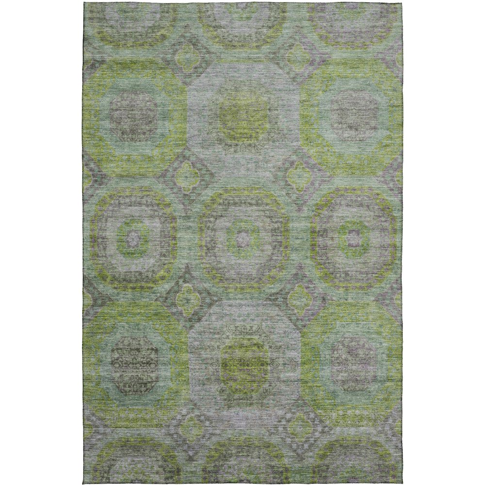 Indoor/Outdoor Karaj Olive 8' x 10' Rug. Picture 1