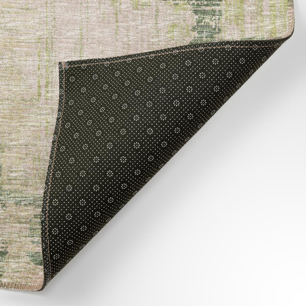 Yuma Green Transitional Trellis 9' x 12' Area Rug Green AYU45. Picture 4