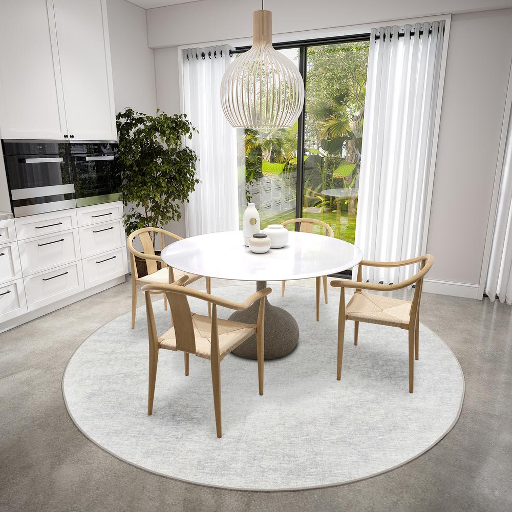 Winslow WL1 Ivory 8' x 8' Round Rug. Picture 2