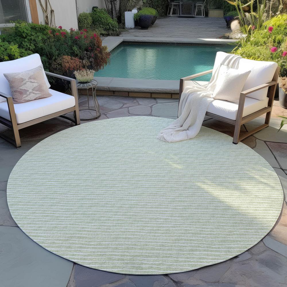 Indoor/Outdoor Laidley LA1 Mist Washable 8' x 8' Rug. Picture 8