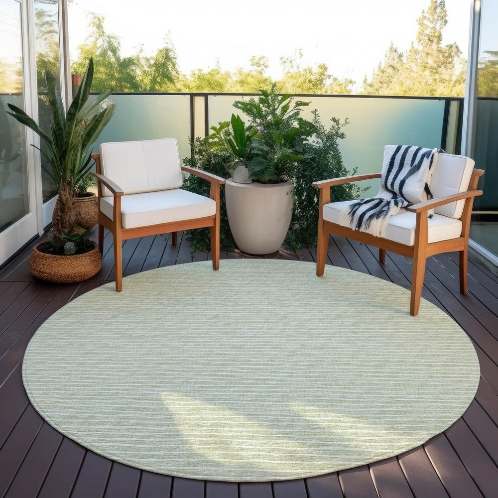 Indoor/Outdoor Laidley LA1 Mist Washable 8' x 8' Rug. Picture 9