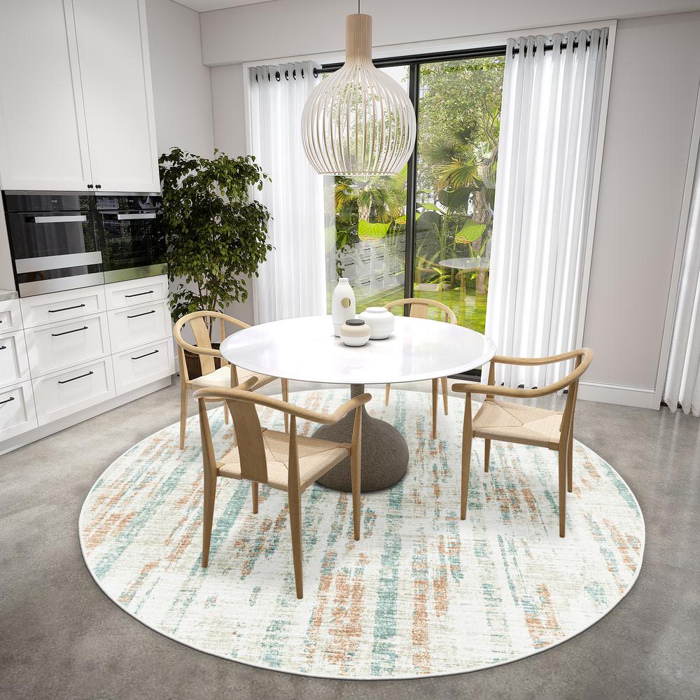 Winslow WL6 Pearl 8' x 8' Round Rug. Picture 2
