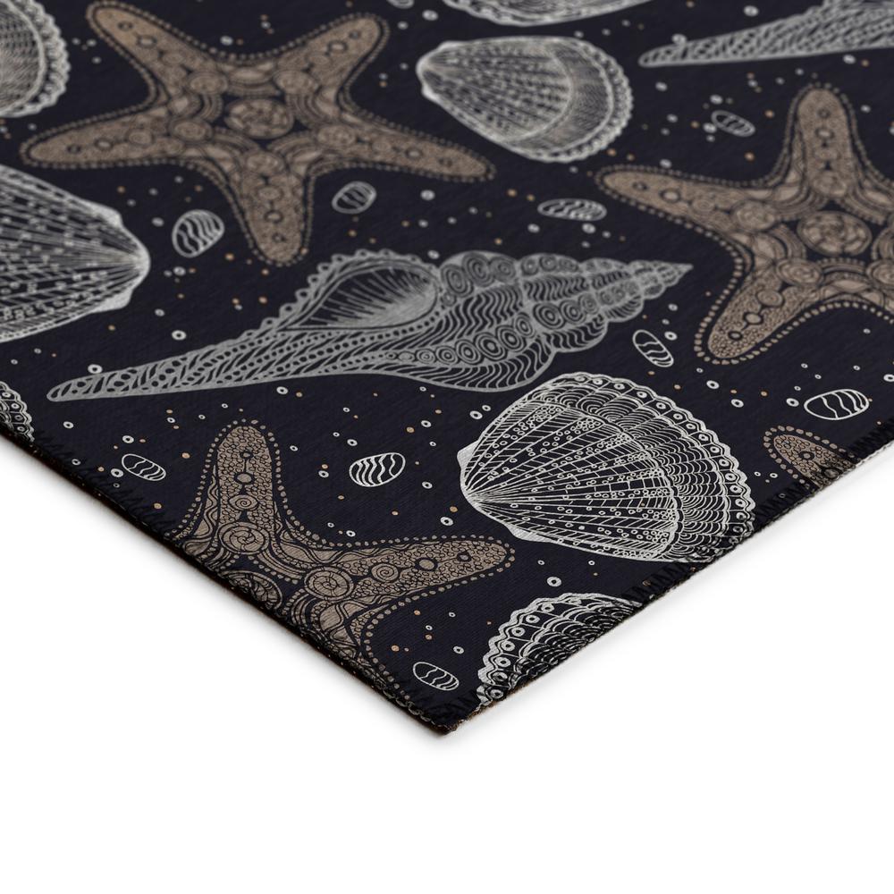 Indoor/Outdoor Surfside ASR34 Midnight Washable 3' x 5' Rug. Picture 4