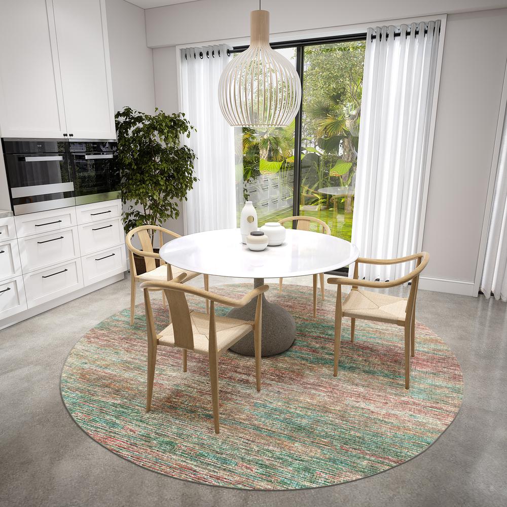 Ciara CR1 Mocha 8' x 8' Round Rug. Picture 2