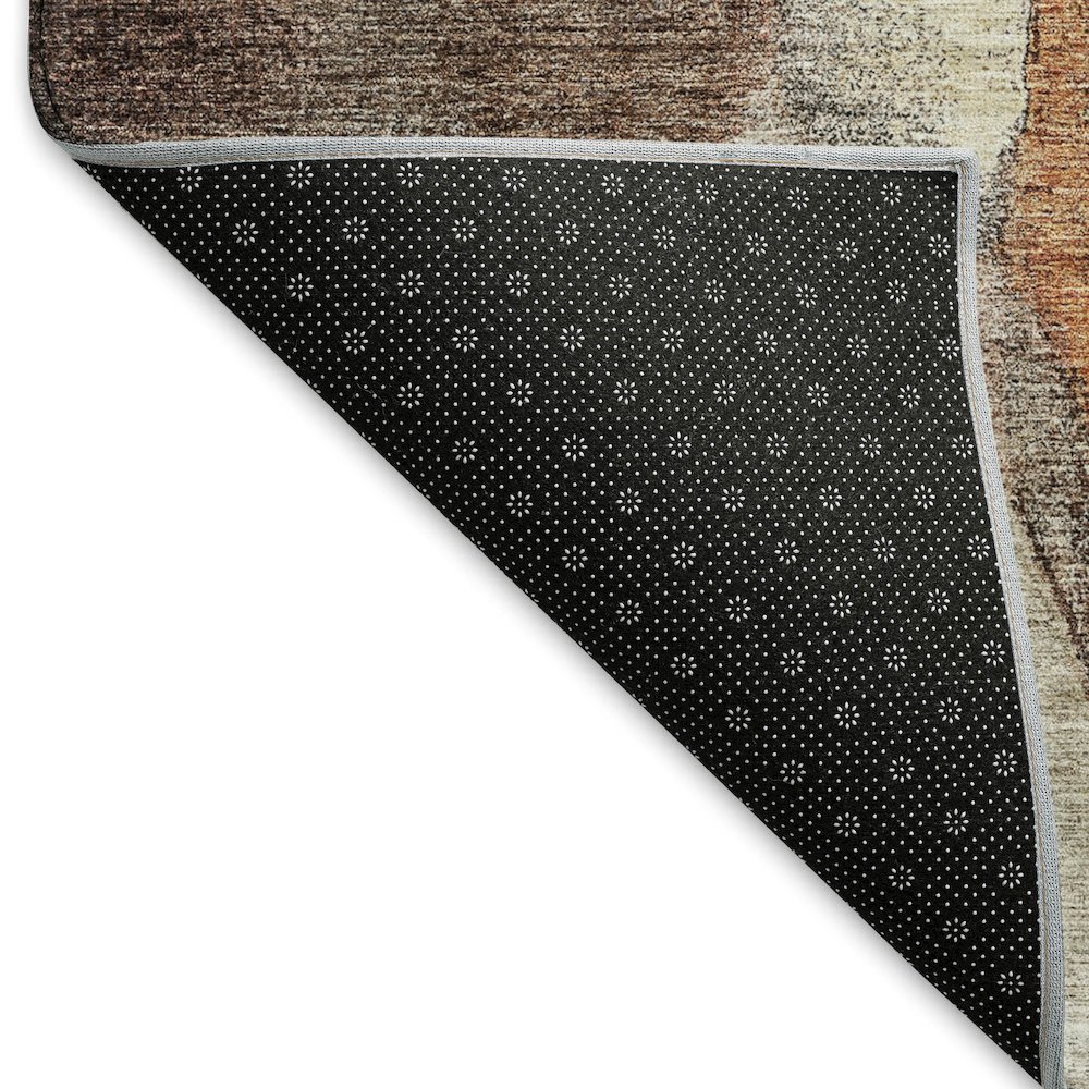 Machine Washable Indoor/Outdoor Neo Coffee 3' x 5' Rug. Picture 4