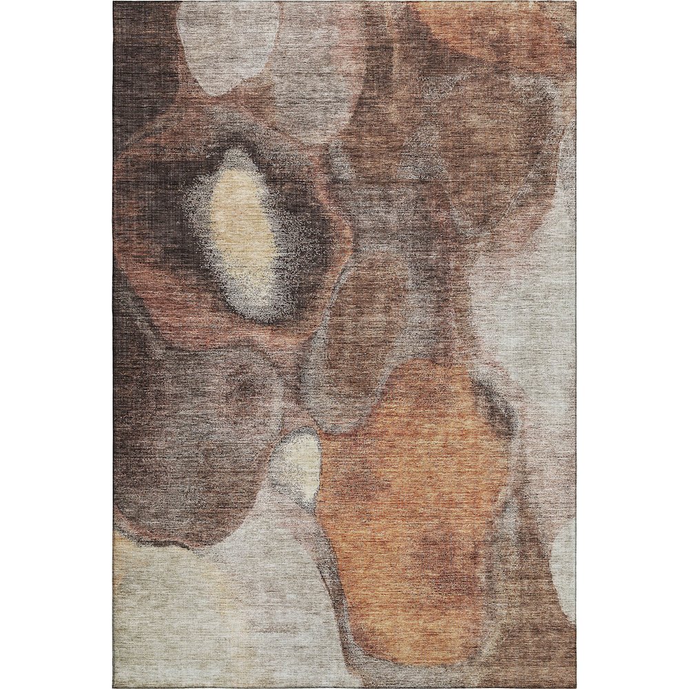 Machine Washable Indoor/Outdoor Neo Coffee 8' x 10' Rug. Picture 1