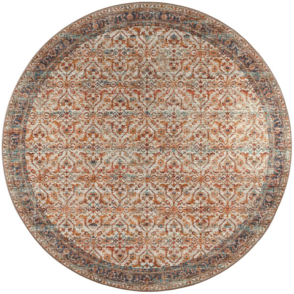 Jericho JC10 Linen 8' x 8' Round Rug. Picture 1