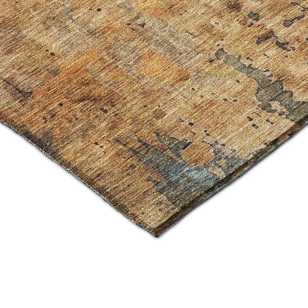 Indoor/Outdoor Nouveau Copper 3' x 5' Rug. Picture 2