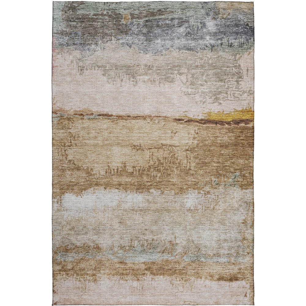 Indoor/Outdoor Nouveau Beige 8' x 10' Rug. Picture 1