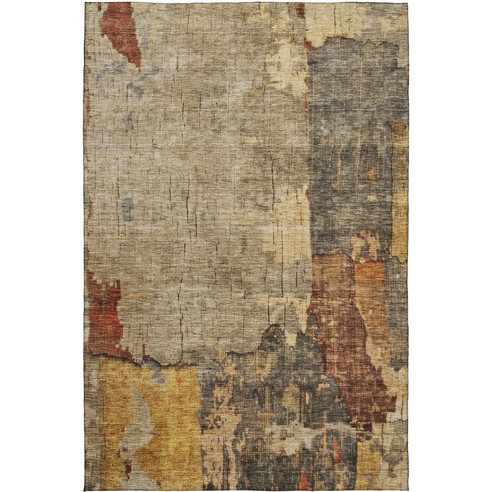 Indoor/Outdoor Nouveau Khaki 8' x 10' Rug. Picture 1