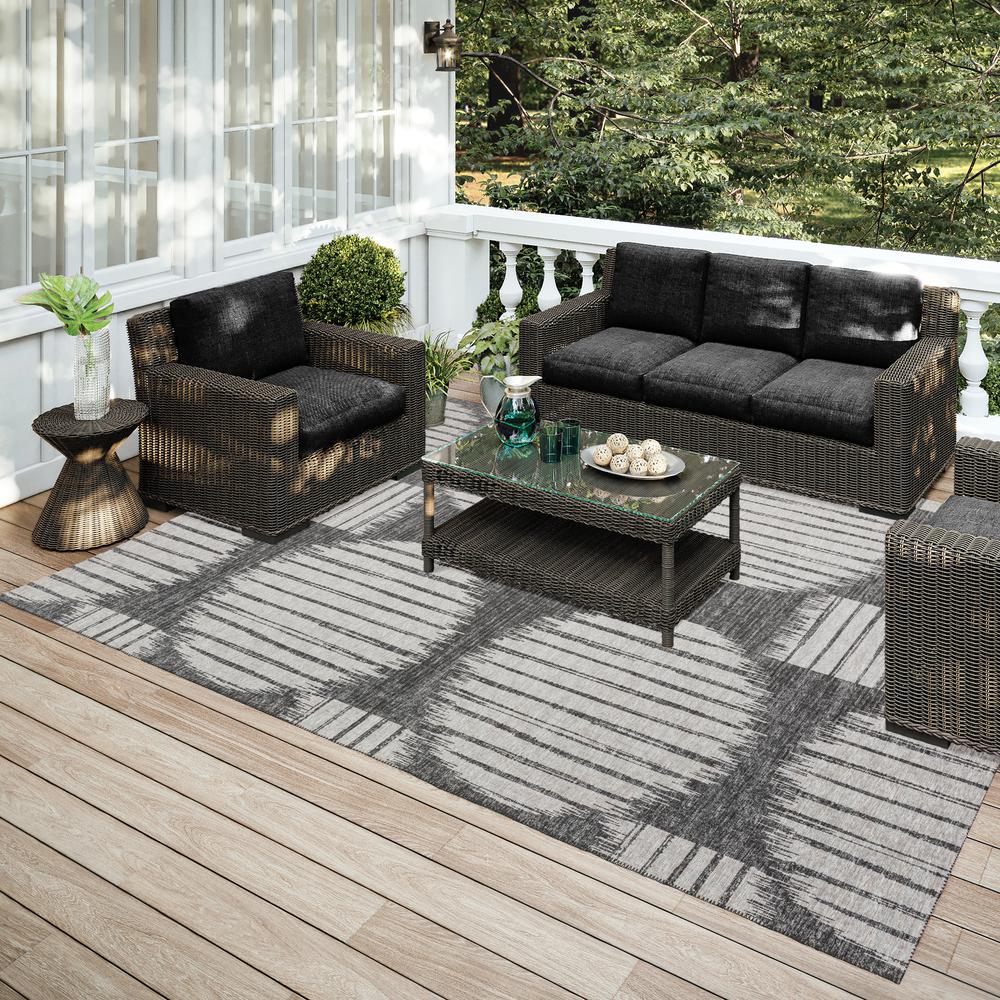 Indoor/Outdoor Sedona SN13 Midnight Washable 8' x 10' Rug. Picture 2