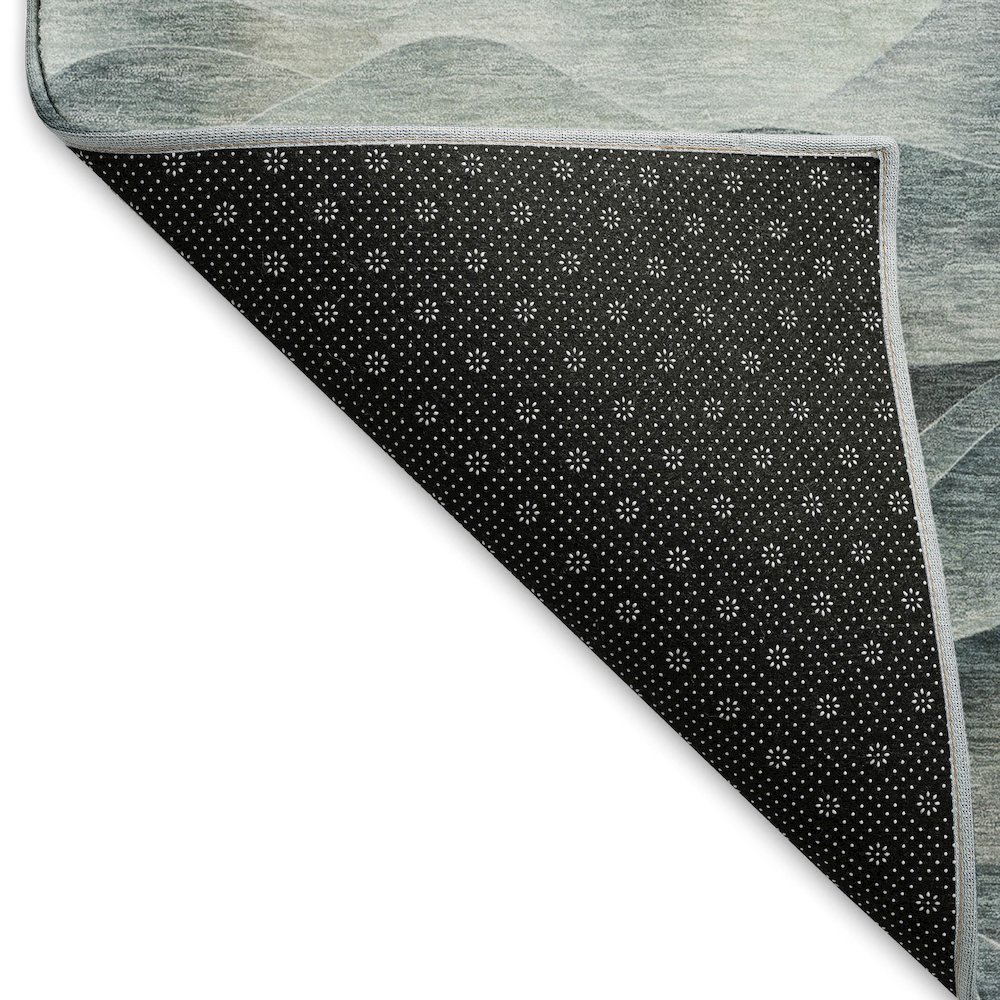 Machine Washable Indoor/Outdoor Pacifica Teal 3' x 5' Rug. Picture 4