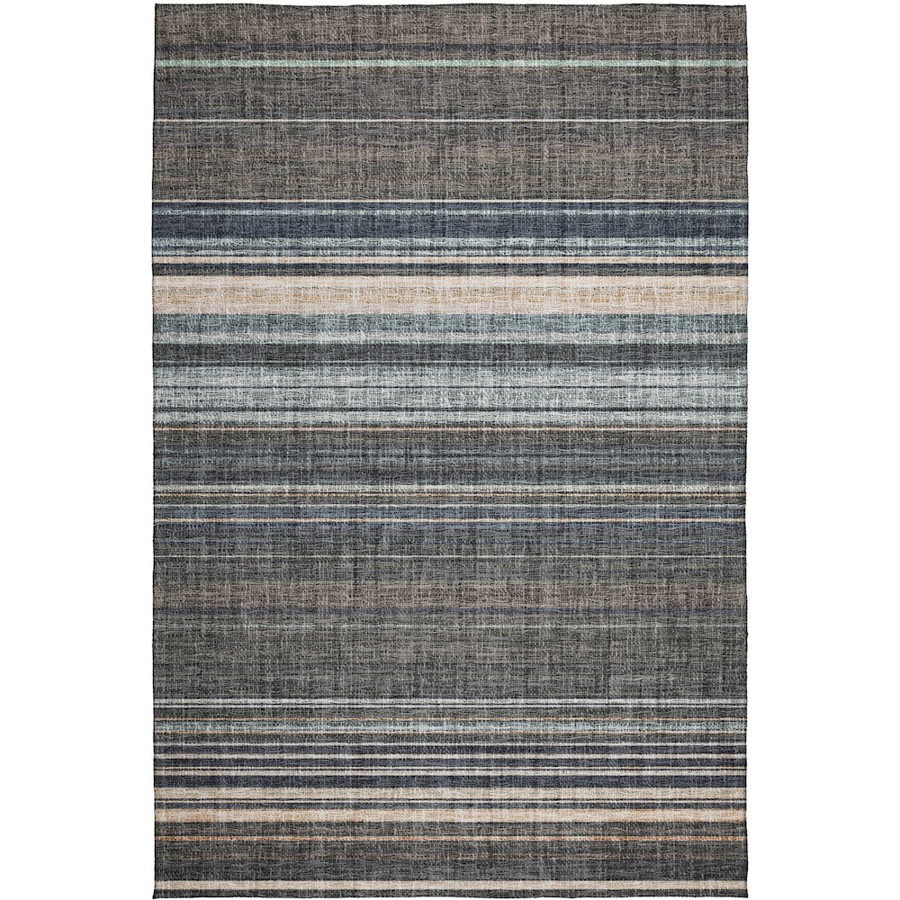 Luxury Washable Indoor/Outdoor Portico Chocolate 8' x 10' Rug. Picture 1