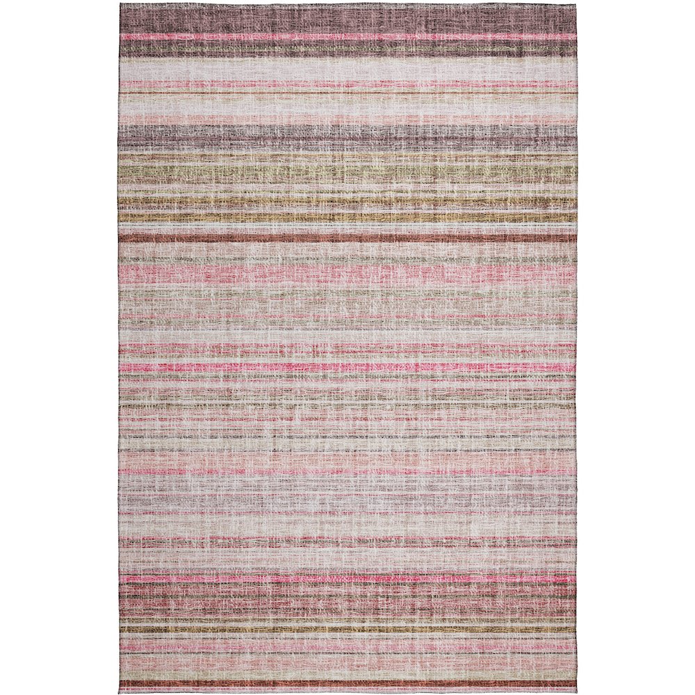 Luxury Washable Indoor/Outdoor Portico Pink 8' x 10' Rug. Picture 1