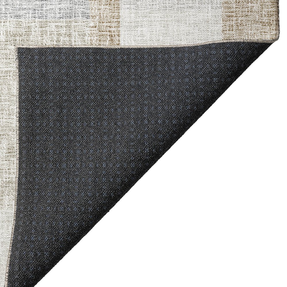 Luxury Washable Indoor/Outdoor Portico Ivory 3' x 5' Rug. Picture 4