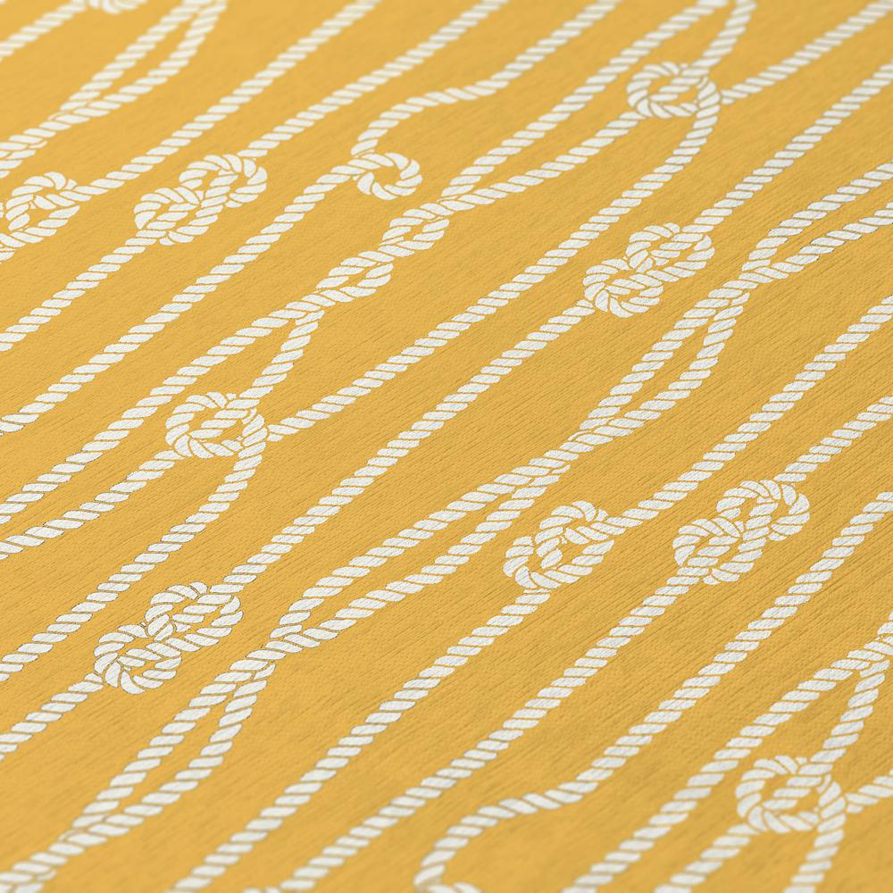 Indoor/Outdoor Harpswell AHP37 Gilded Washable 3' x 5' Rug. Picture 7