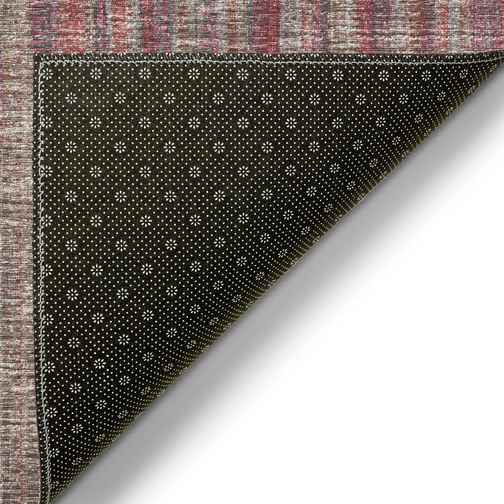 Waverly Burgundy Contemporary Striped 9' x 12' Area Rug Burgundy AWA31. Picture 4