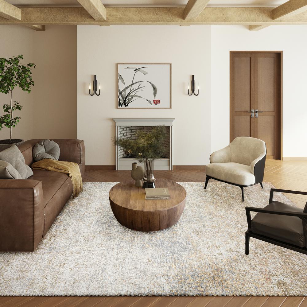 Rylee Beige Transitional Abstract 5' x 7'6" Area Rug Beige ARY33. Picture 5