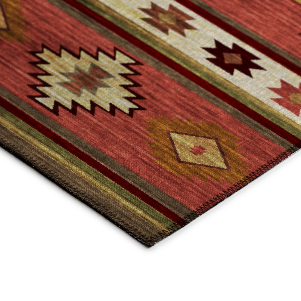 Indoor/Outdoor Sonora ASO34 Spice Washable 3' x 5' Rug. Picture 4