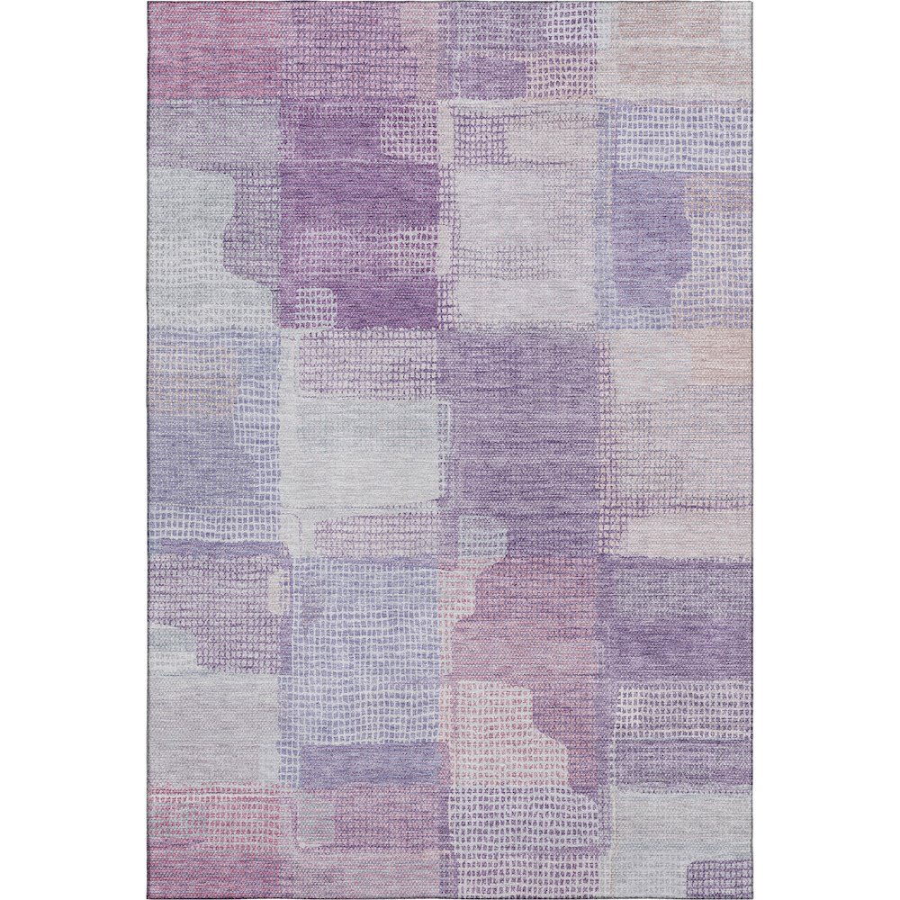 Luxury Washable Indoor/Outdoor Ravenna Lavender 8' x 10' Rug. Picture 1