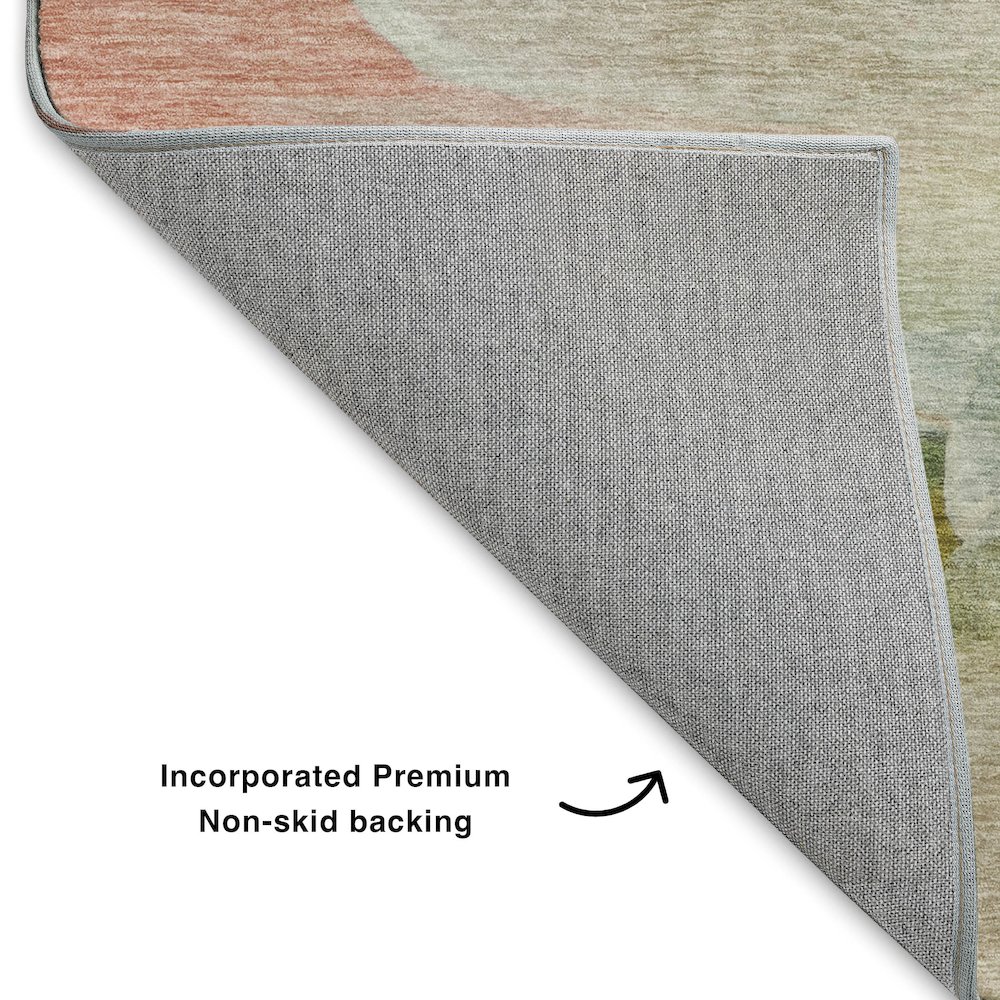 Luxury Washable Indoor/Outdoor Ravenna Linen 3' x 5' Rug. Picture 4
