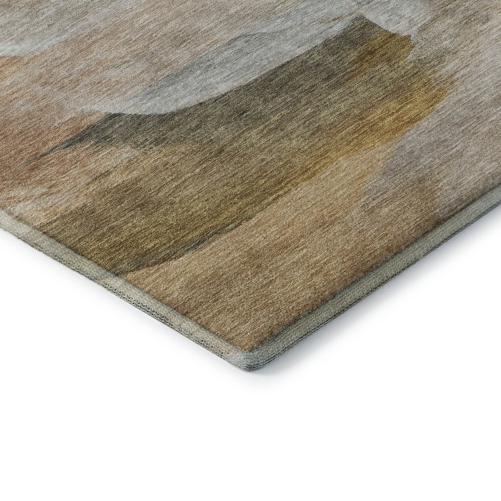 Luxury Washable Indoor/Outdoor Ravenna Taupe 3' x 5' Rug. Picture 2