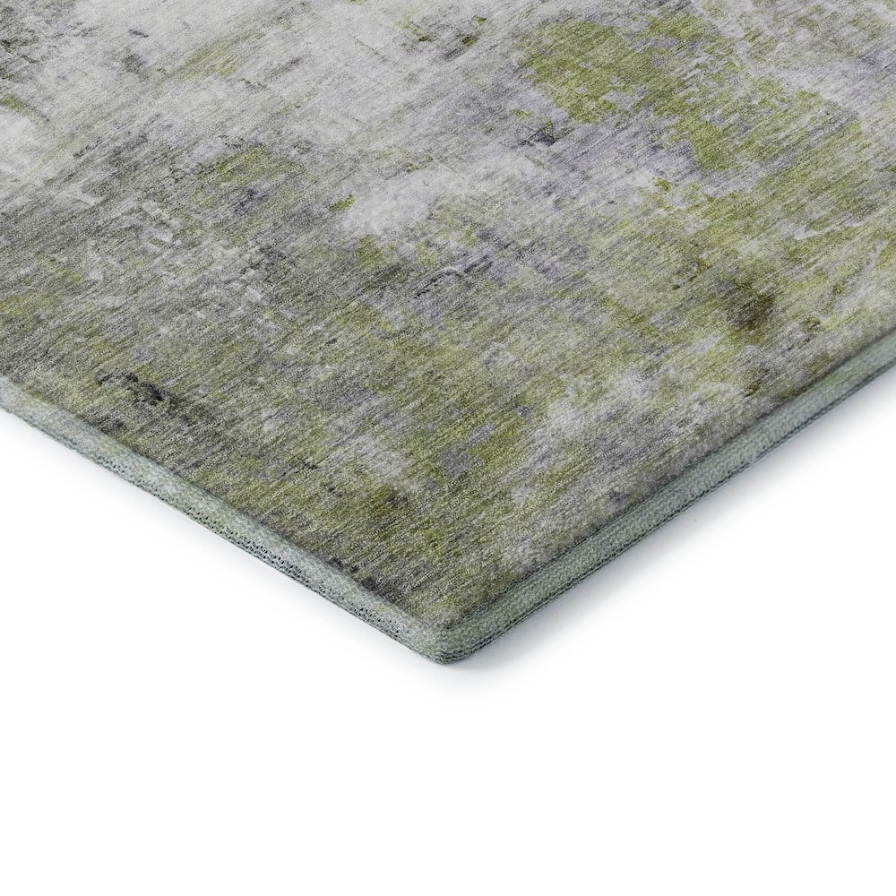 Luxury Washable Indoor/Outdoor Ravenna Aloe 3' x 5' Rug. Picture 2