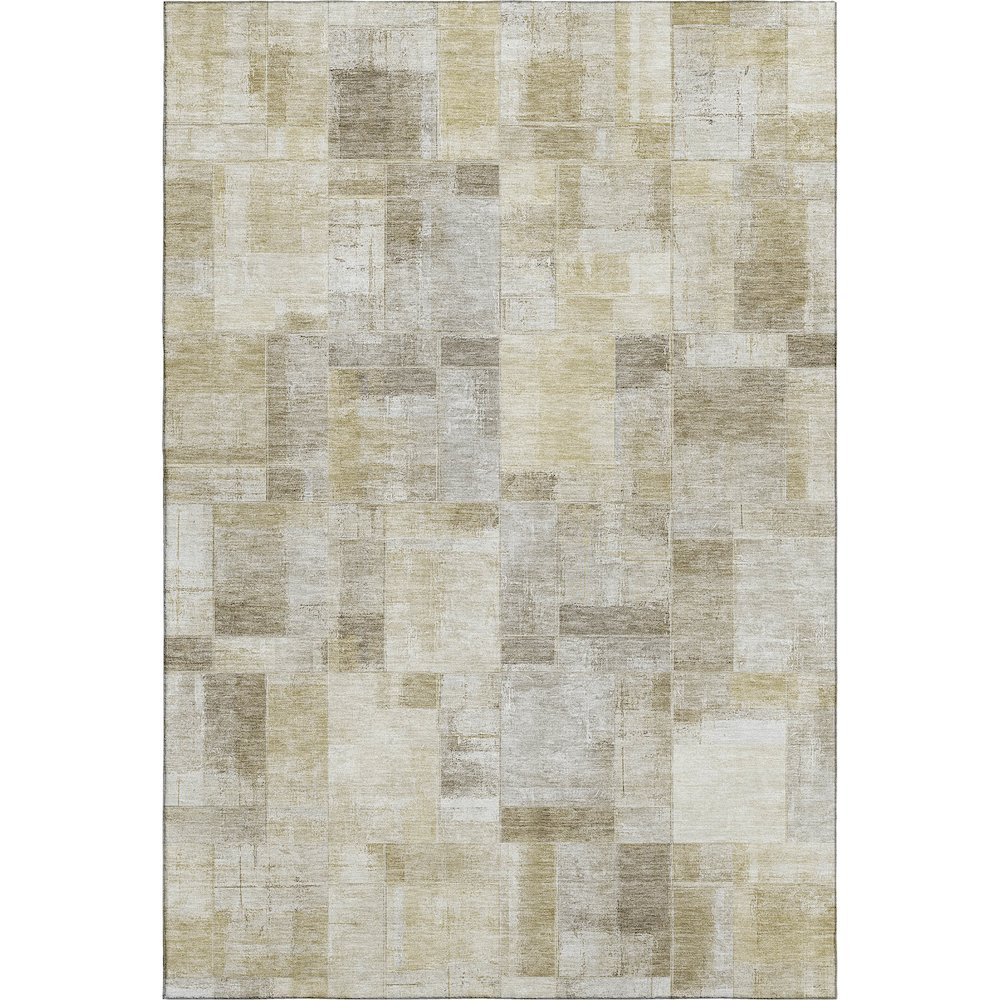 Luxury Washable Indoor/Outdoor Ravenna Beige 8' x 10' Rug. Picture 1