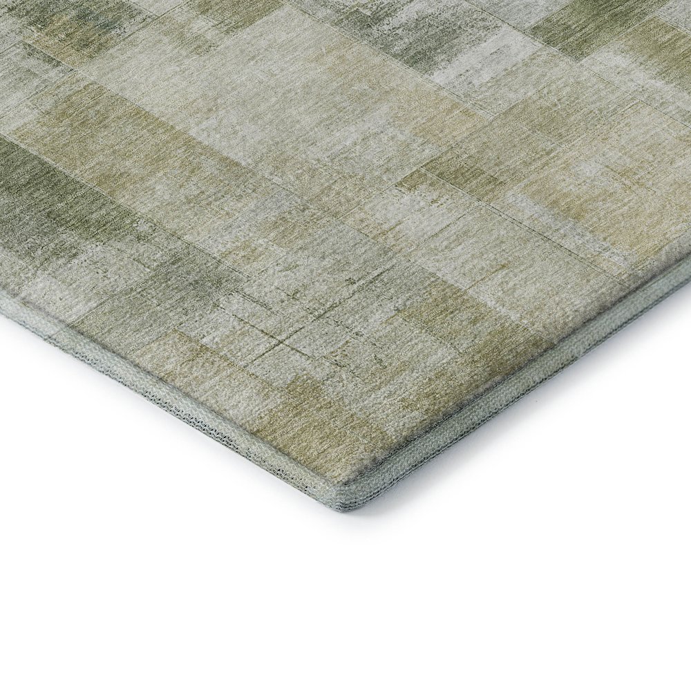 Luxury Washable Indoor/Outdoor Ravenna Sage 3' x 5' Rug. Picture 2