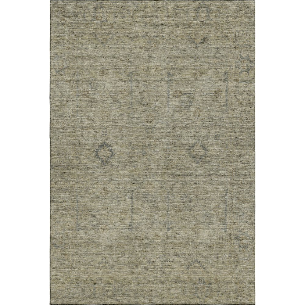 Luxury Washable Indoor/Outdoor Ravenna Khaki 8' x 10' Rug. Picture 1