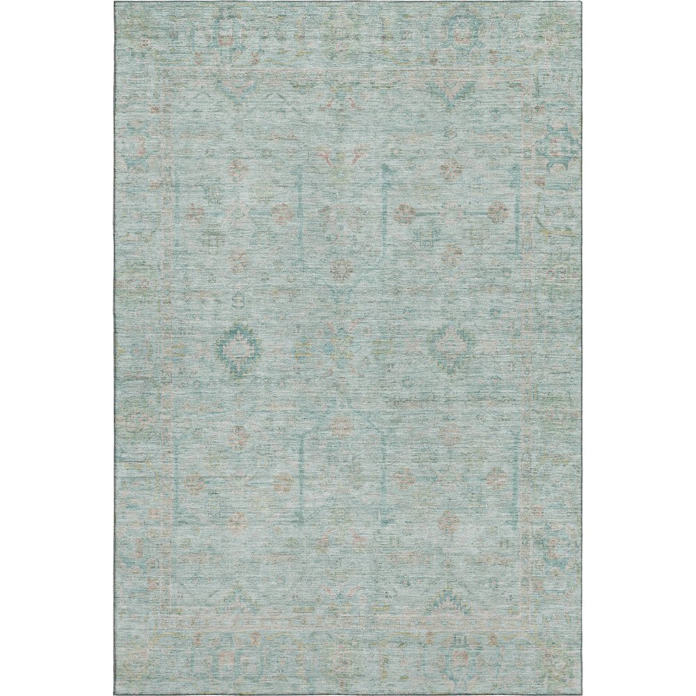Luxury Washable Indoor/Outdoor Ravenna Sky 8' x 10' Rug. Picture 1