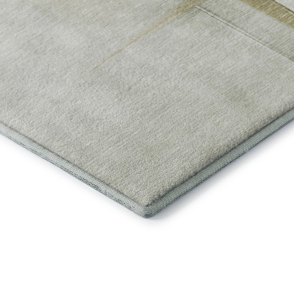 Luxury Washable Indoor/Outdoor Ravenna Aloe 3' x 5' Rug. Picture 2