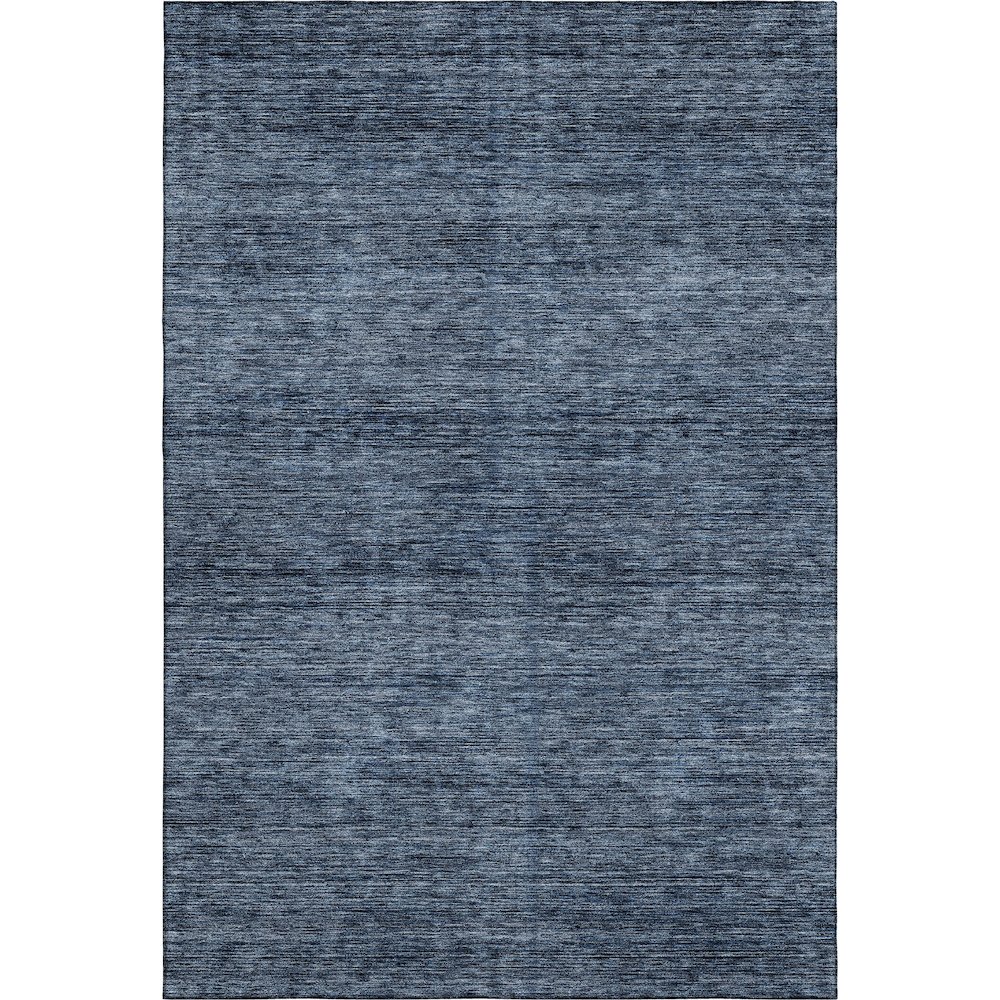 Luxury Washable Indoor/Outdoor Soft Essentials SE1 Blue 8' x 10' Rug. Picture 1