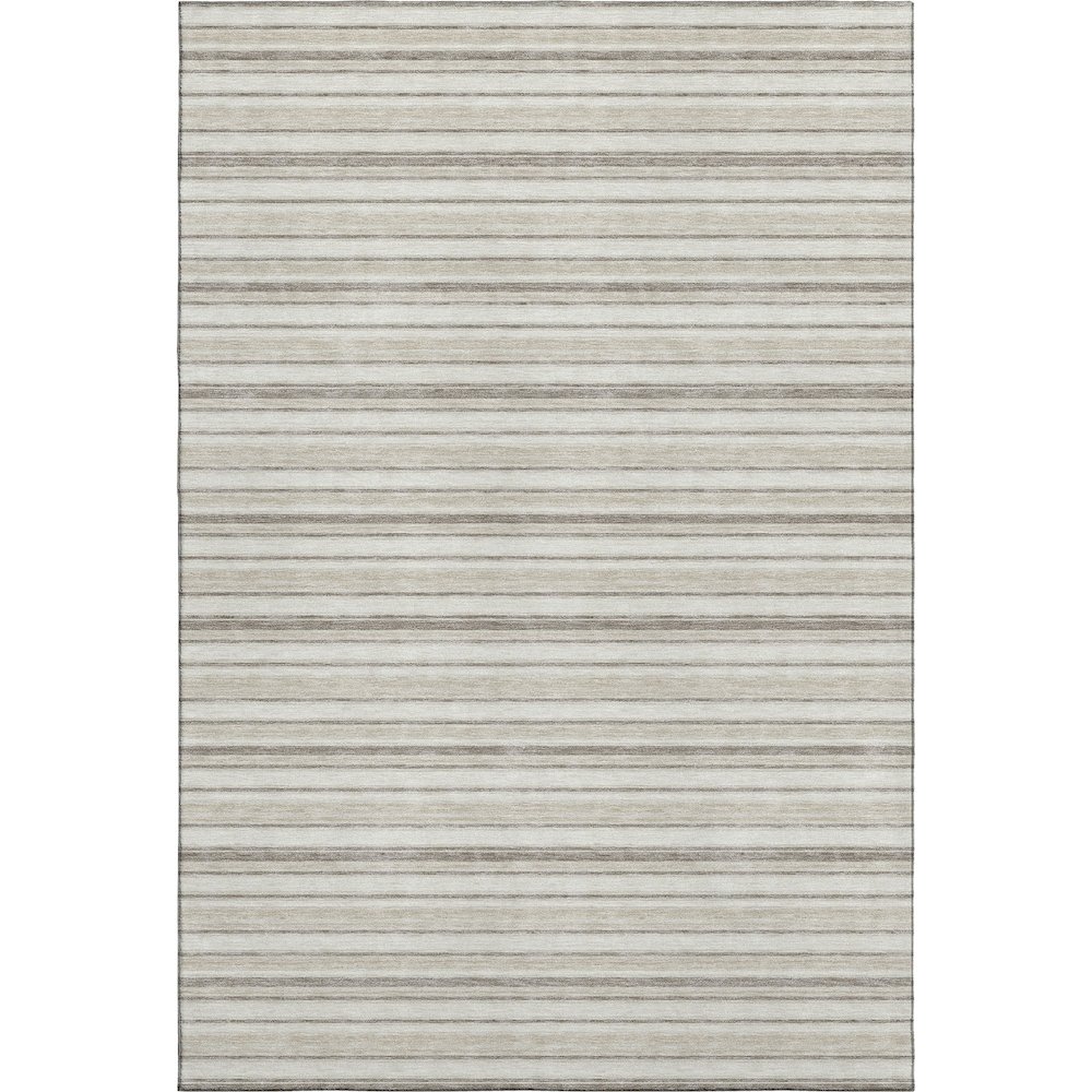 Luxury Washable Indoor/Outdoor Soft Essentials SE2 Ivory 8' x 10' Rug. Picture 1