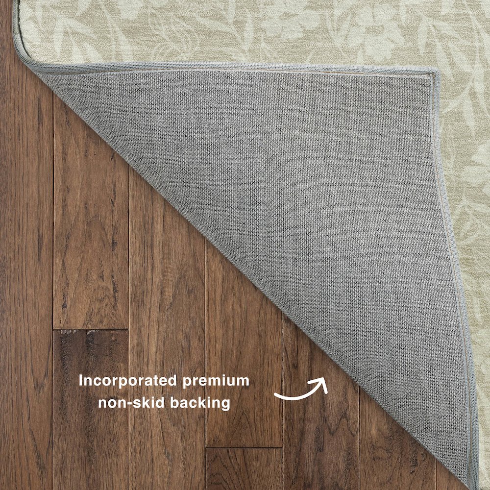 Luxury Washable Indoor/Outdoor Soft Essentials SE4 Brown 3' x 5' Rug. Picture 4