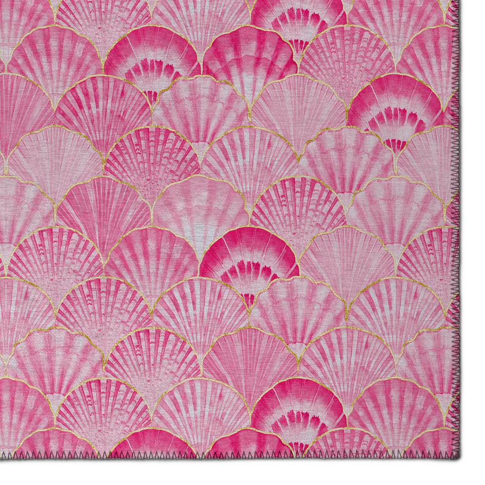 Indoor/Outdoor Surfside ASR32 Pink Washable 3' x 5' Rug. Picture 3