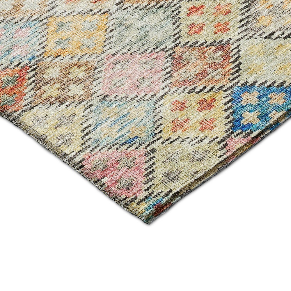 Luxury Washable Indoor/Outdoor Solace Paprika 3' x 5' Rug. Picture 2