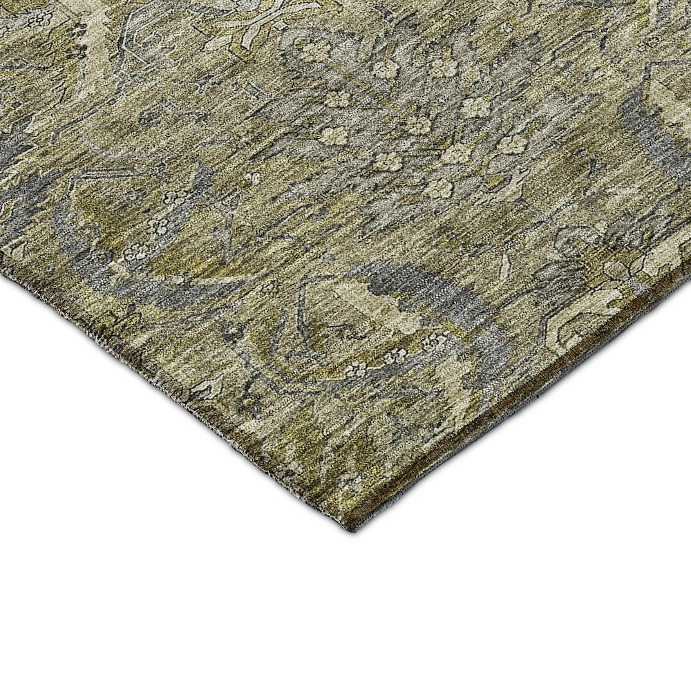 Luxury Washable Indoor/Outdoor Solace Taupe 3' x 5' Rug. Picture 2