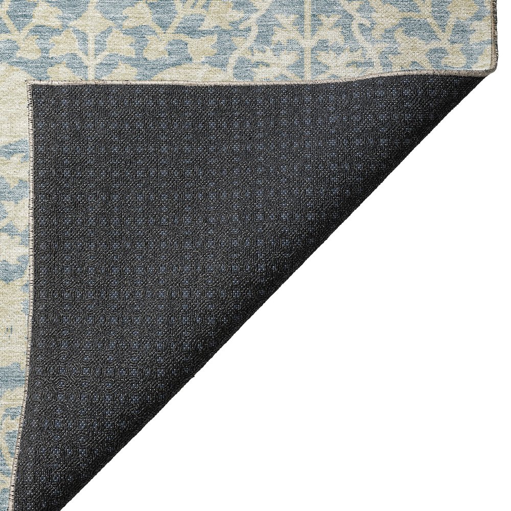 Luxury Washable Indoor/Outdoor Solace Sky 3' x 5' Rug. Picture 4