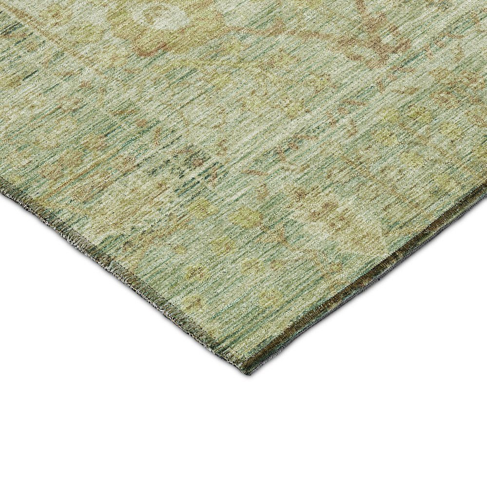 Luxury Washable Indoor/Outdoor Solace Sage 3' x 5' Rug. Picture 2