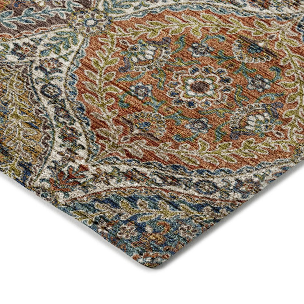 Indoor/Outdoor Silk Road Multi 3' x 5' Rug. Picture 2