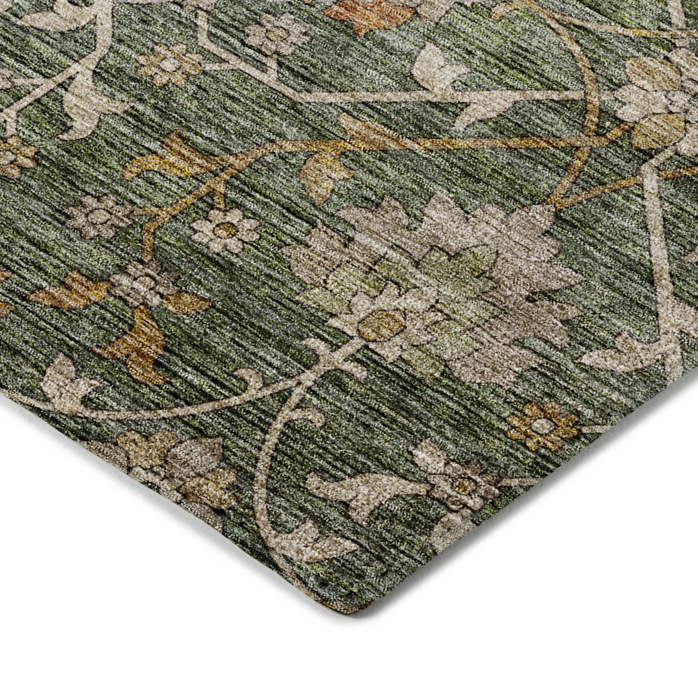Indoor/Outdoor Silk Road Basil 3' x 5' Rug. Picture 2