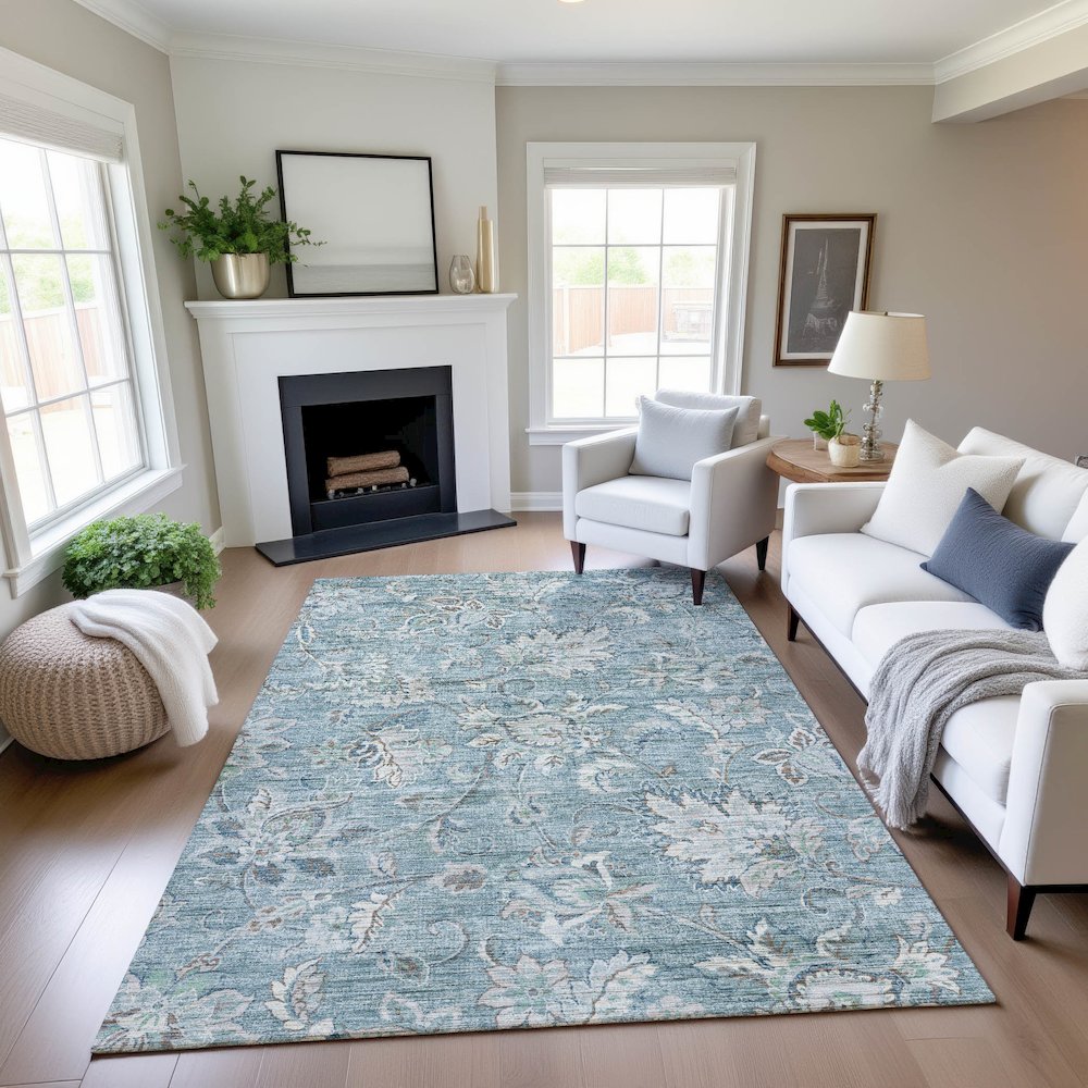 Indoor/Outdoor Silk Road Baltic 6'6" x 9'6" Rug. Picture 5