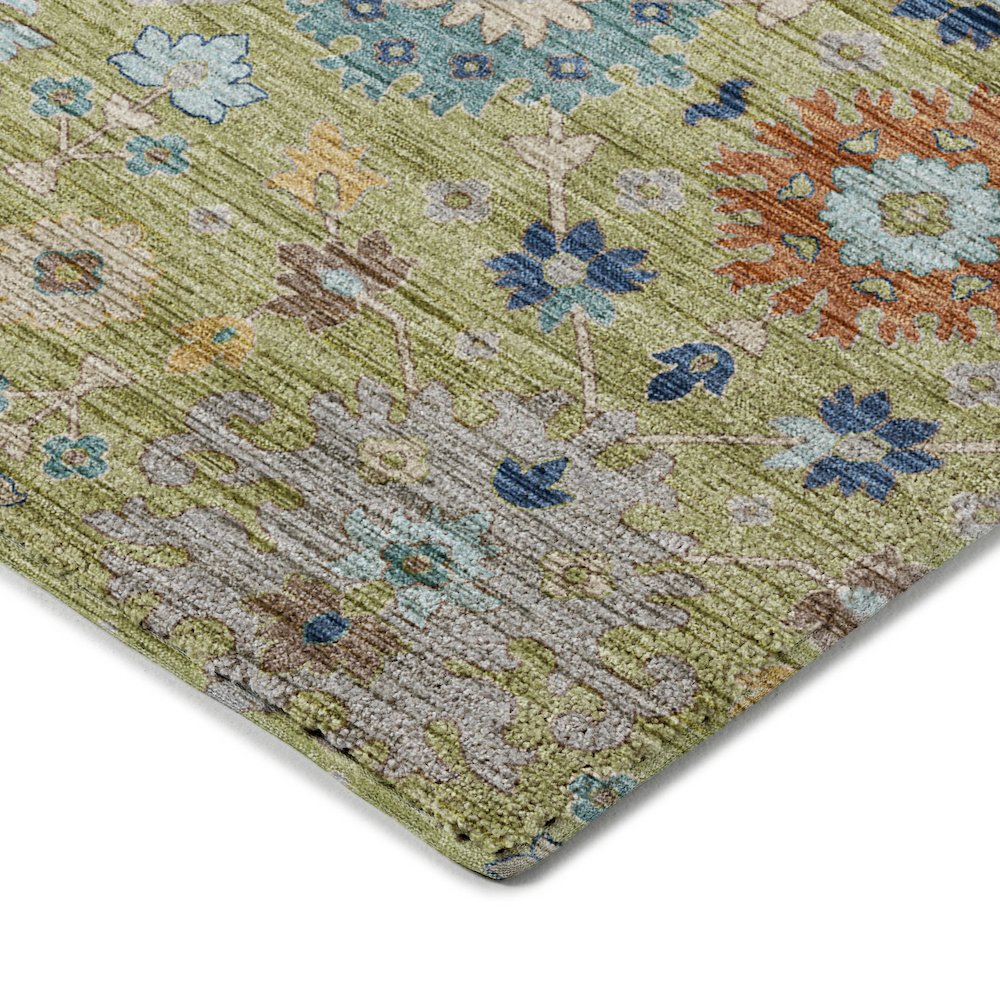 Indoor/Outdoor Silk Road Aloe 3' x 5' Rug. Picture 2