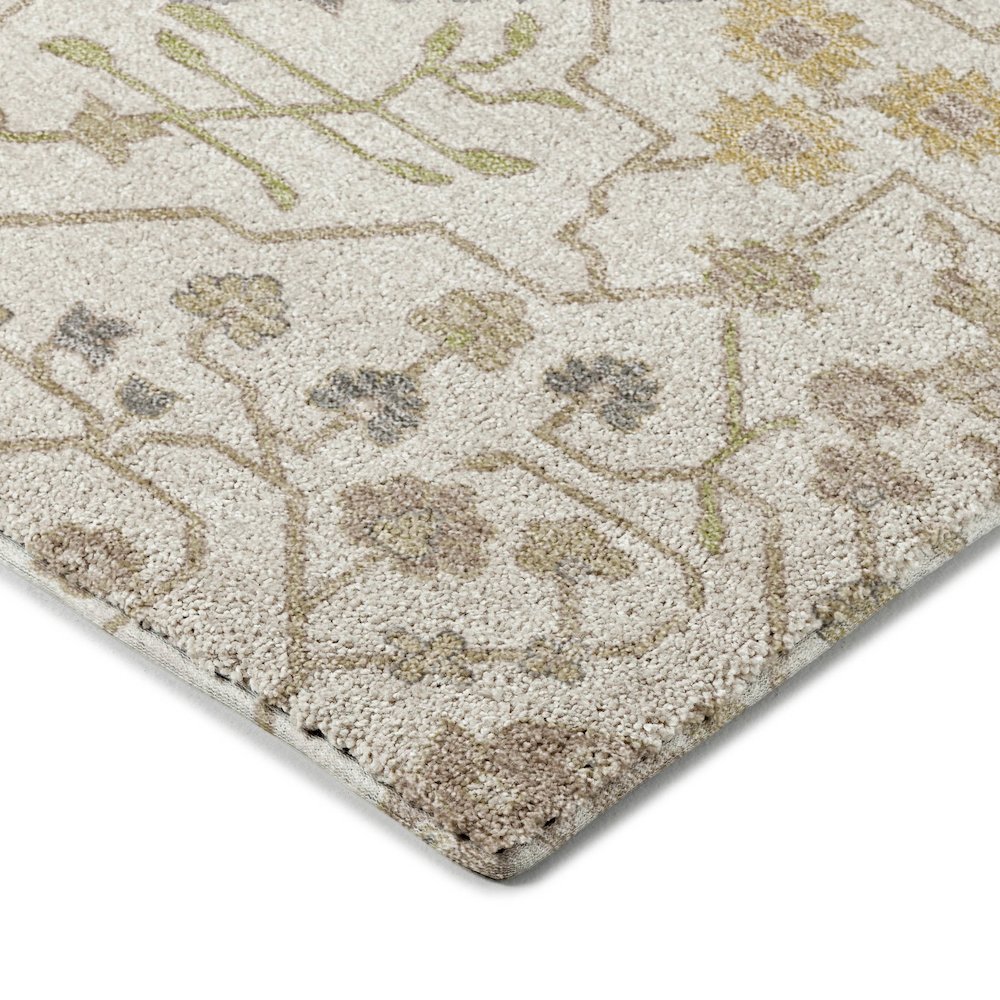 Luxury Washable Indoor/Outdoor Tabrook Ivory 3' x 5' Rug. Picture 2