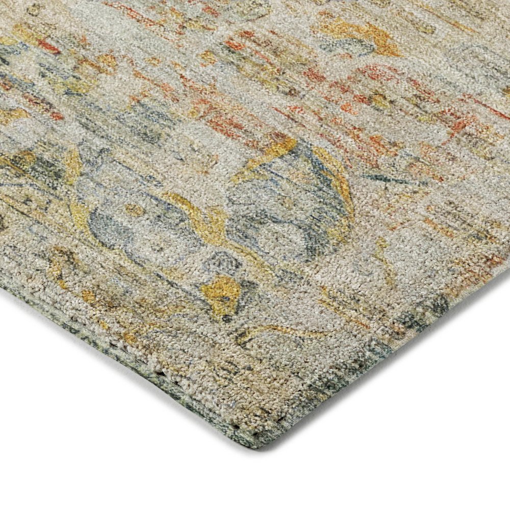 Luxury Washable Indoor/Outdoor Tabrook Tan 3' x 5' Rug. Picture 2